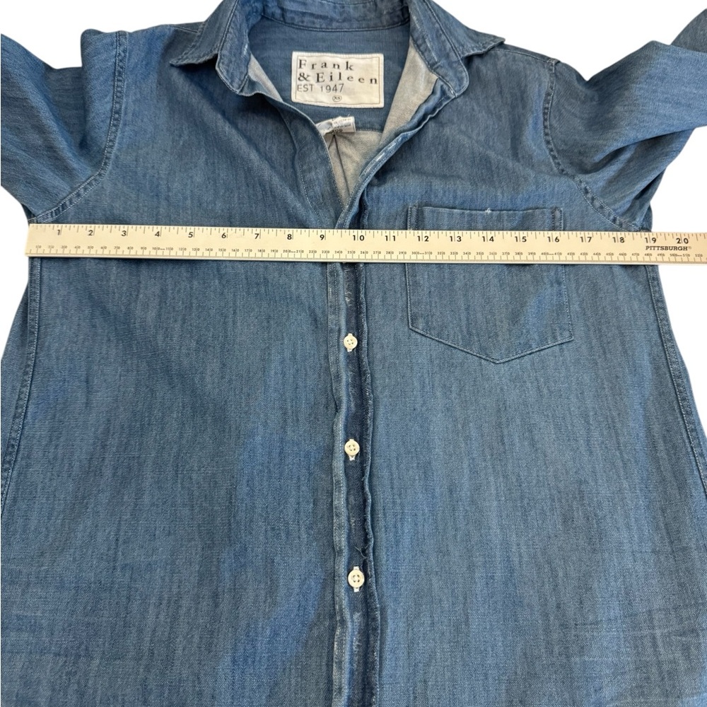 Frank & Eileen Blue Denim Maxi Shirt Dress - Picture 14 of 15